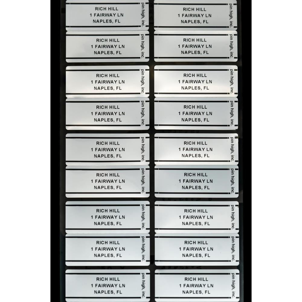 Pin High genuine Pin High Personalized golf club ID Labels - Set of 20 ...