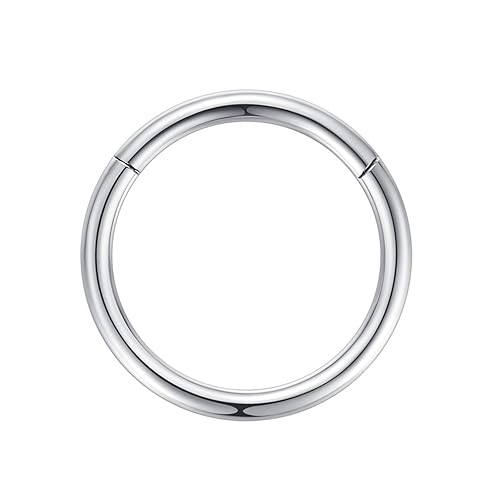 ORANgELOVE Lip Rings 12 gauge Earrings Septum Jewelry 12g Septum clicker Septum Ring Silver Nose Ring Hoop Nose Rings Helix Rook