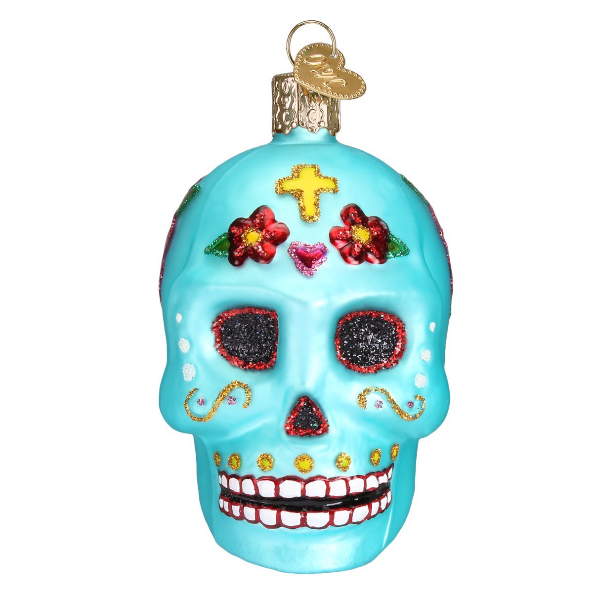 Old World christmas Day Of The Dead glass Blown Ornament for christmas Tree