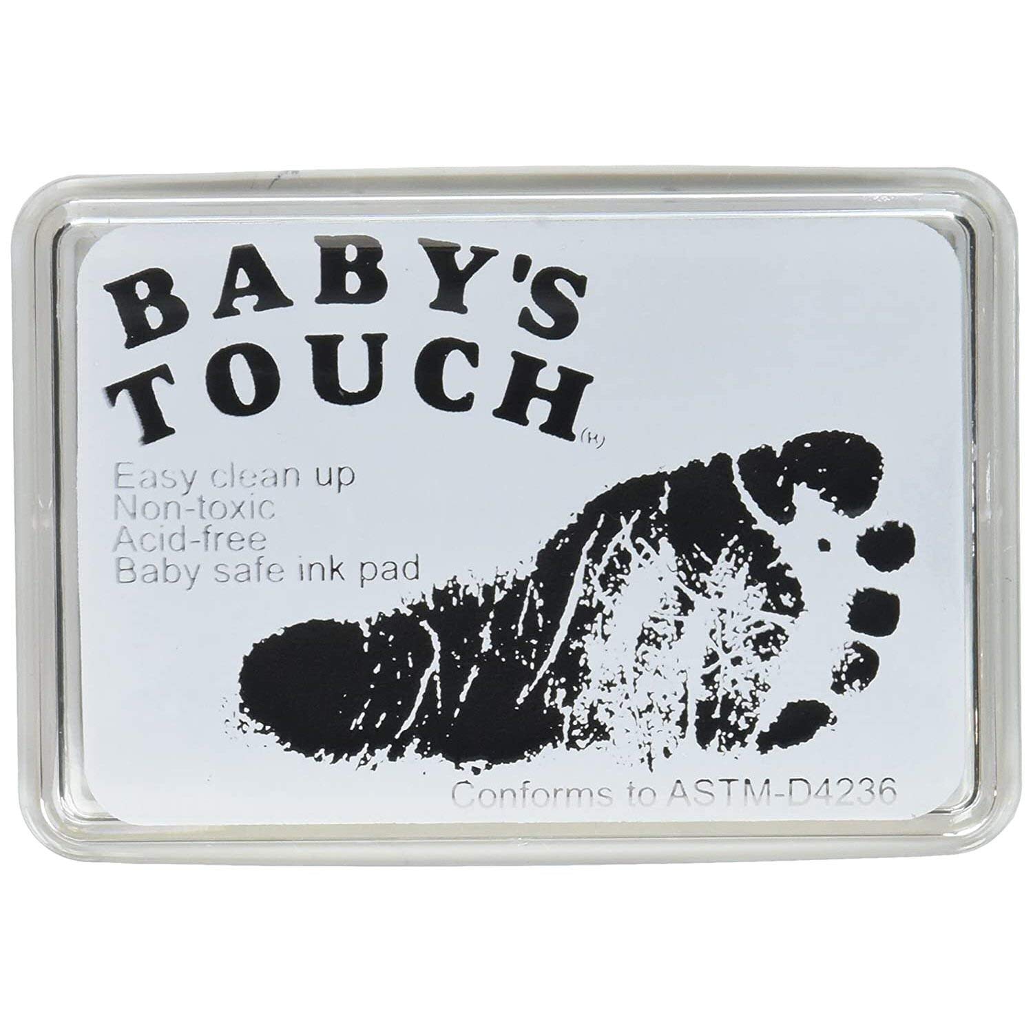 Baby's Touch Babys Touch Baby Safe Reusable Hand & Foot Print Ink Pads - Black