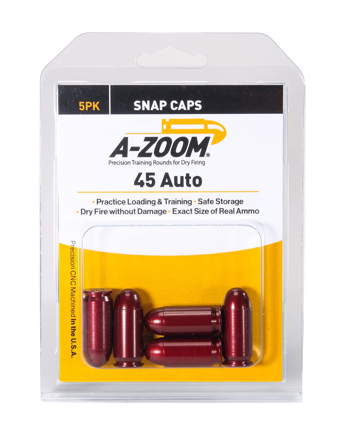 A-Zoom Azoom 45 AcP caliber Snap cap,Red