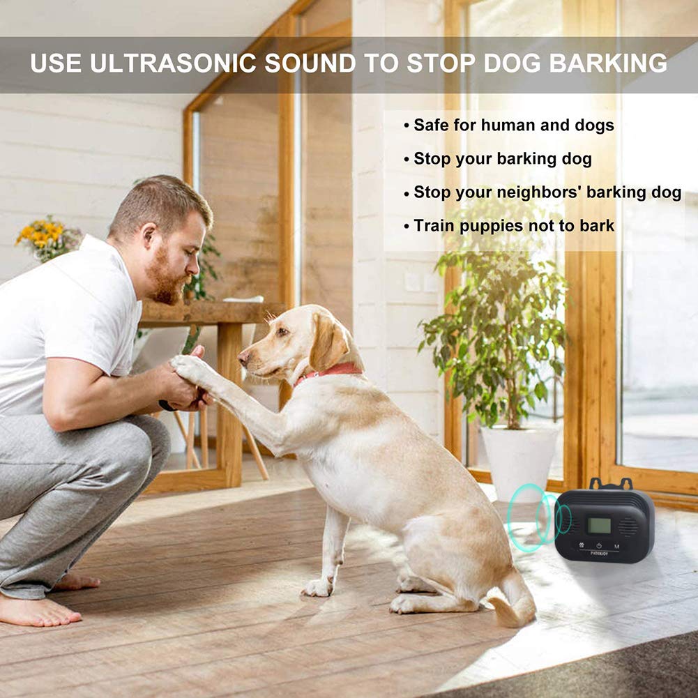 Zigzagmars Anti Barking control Device, 2023 Newest Ultrasonic Dog Bark Deterrent Stop Barking, Upgraded LcD Display Screen Outd