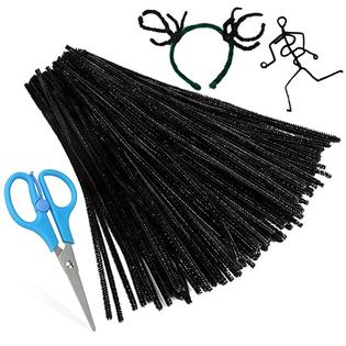 Zxiixz 200 PcS Pipe cleaners, Dark green chenille Stems creative craft Pipe  cleaners for St Patricks