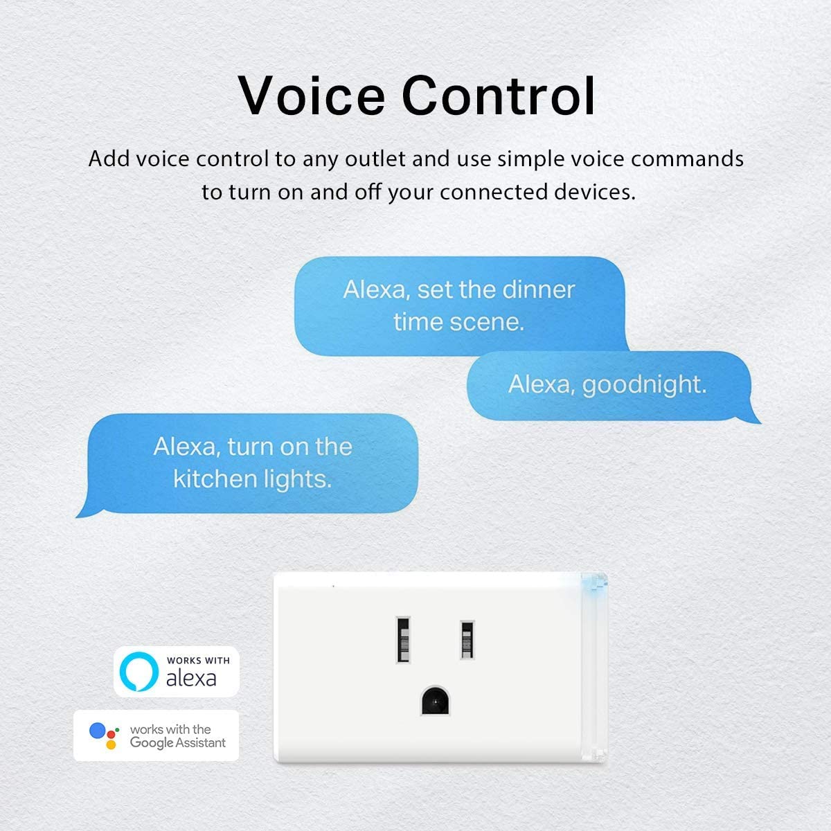 Kasa Smart Plug HS103P4, Smart Home Wi-Fi Outlet Works with Alexa, Echo, google Home & IFTTT, No Hub Required, Remote control, 1
