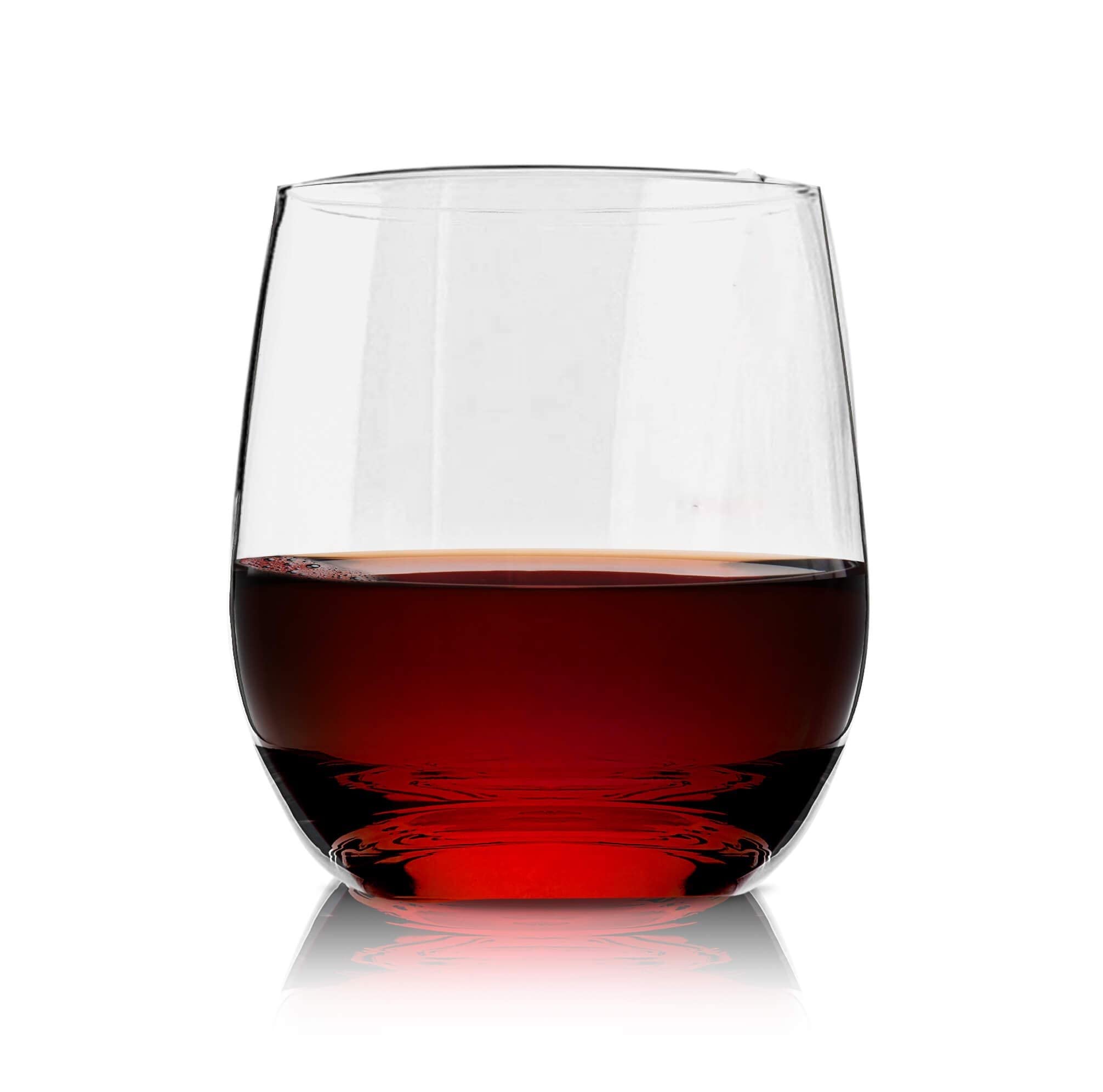 Vivocci Unbreakable Plastic Stemless Wine glasses 12 5 oz 100% Tritan Heavy Base Shatterproof glassware Ideal For cocktails & Sc