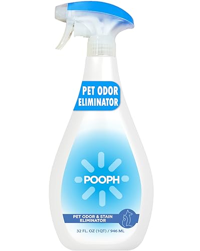 Pooph Pet Odor Eliminator, 32oz Spray - Dismantles Odors on a Molecular Basis, Dogs, cats, Freshener, Urine, Poop, Pee, Deodoriz