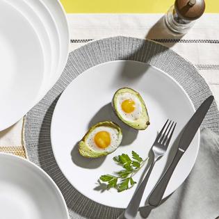 Corelle Winter Frost White Lunch Plates Set (8-1/2-Inch, 6-Piece