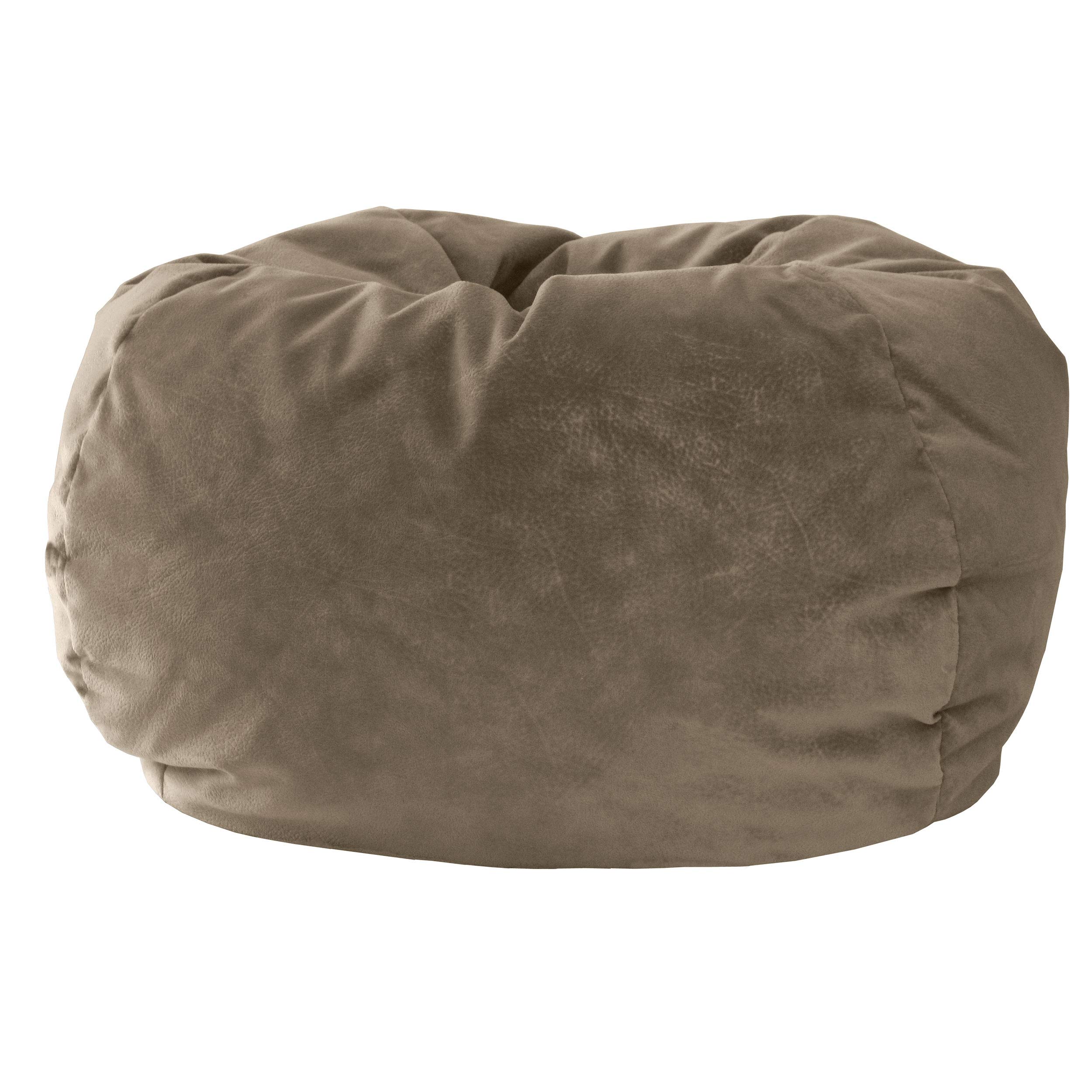 gold Medal Microsuede Bean Bag, Extra Large, Buff