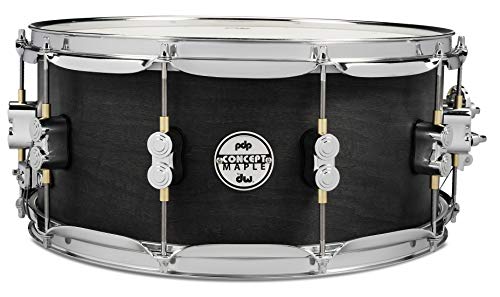 Pacific PDP PDSN6514BWCR Snare 6.5 x 14 Black Wax 10 Ply Maple