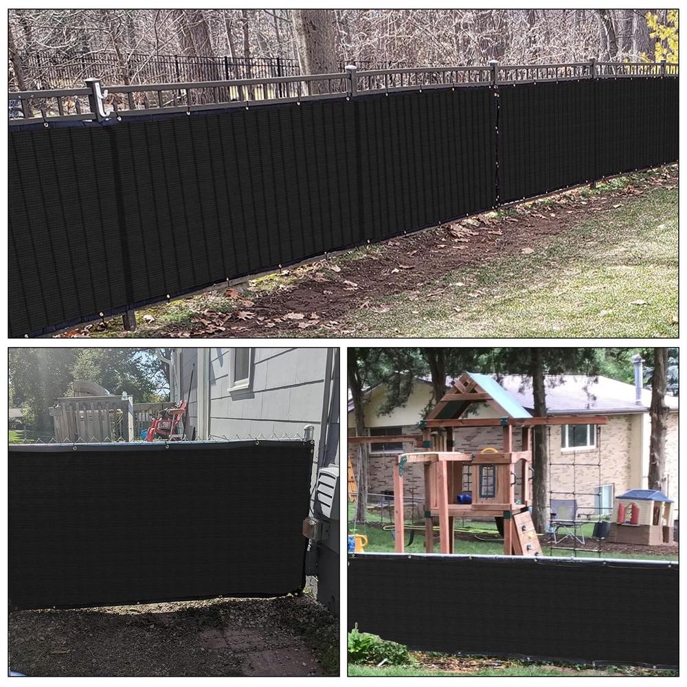 E&K Sunrise 6 x 206 Privacy Fence Screen with grommets, Outdoor Windscreen Fence covering Privacy Screen UV Blockage for Backyar