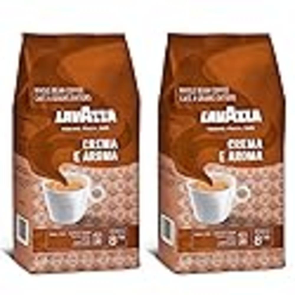 Lavazza Crema e Aroma - dark roast Coffee Beans, 2.2-Pound Bag - Pack of 2