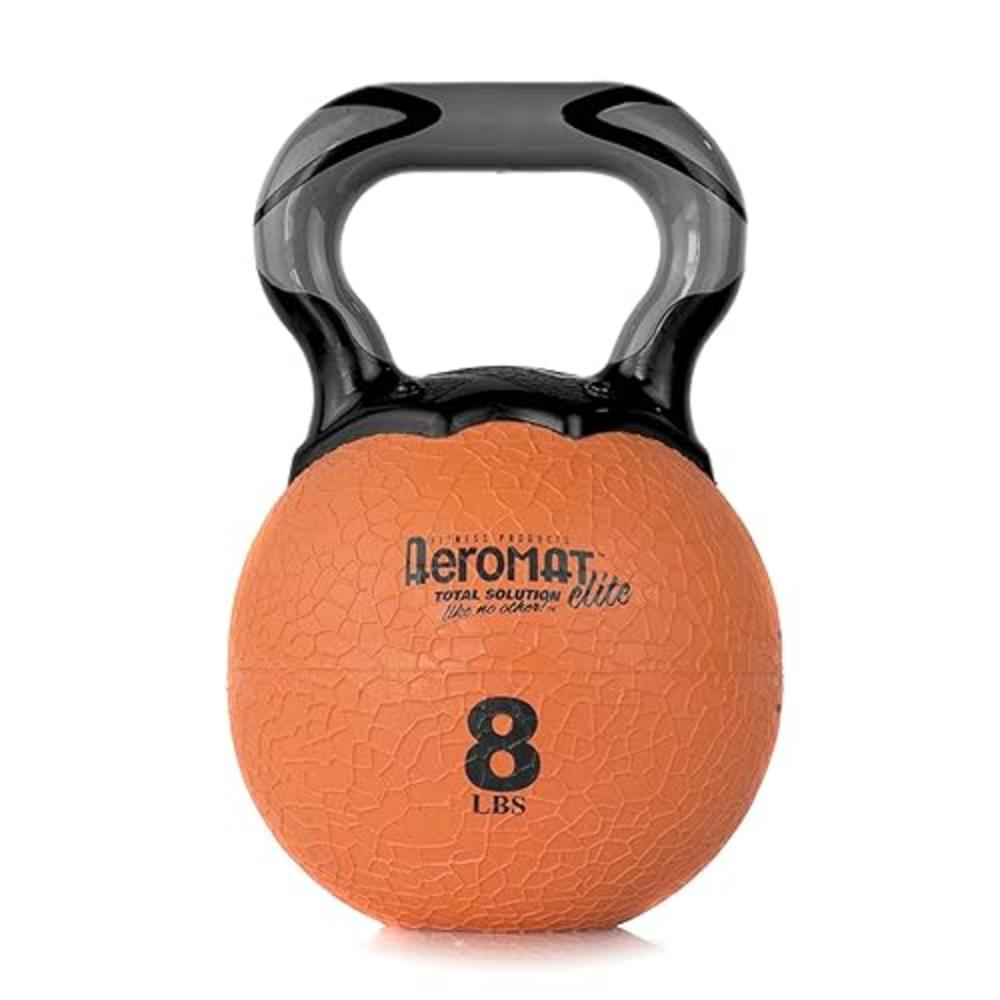 Aeromat Elite Kettlebell Medicine Ball Weight, 8 LB - Orange