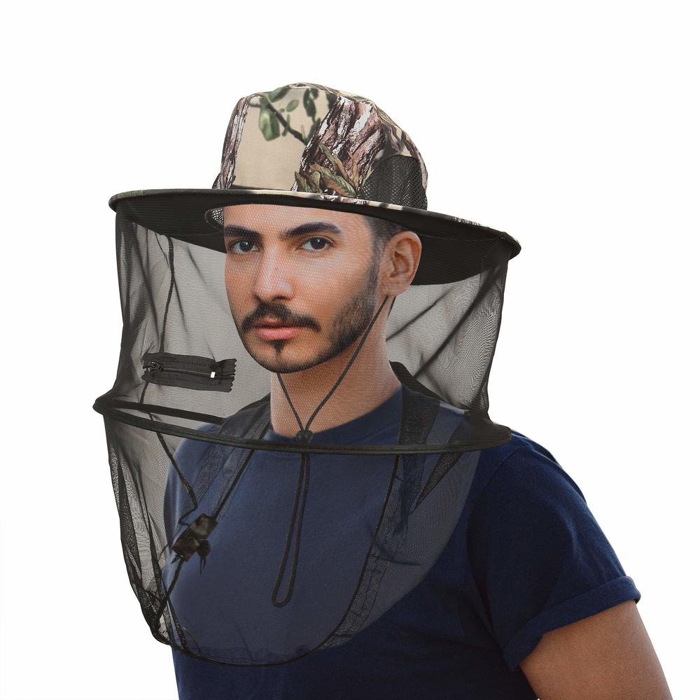 CozyCabin Mosquito Head Net Hat with Removable Mesh Hidden Netting ...
