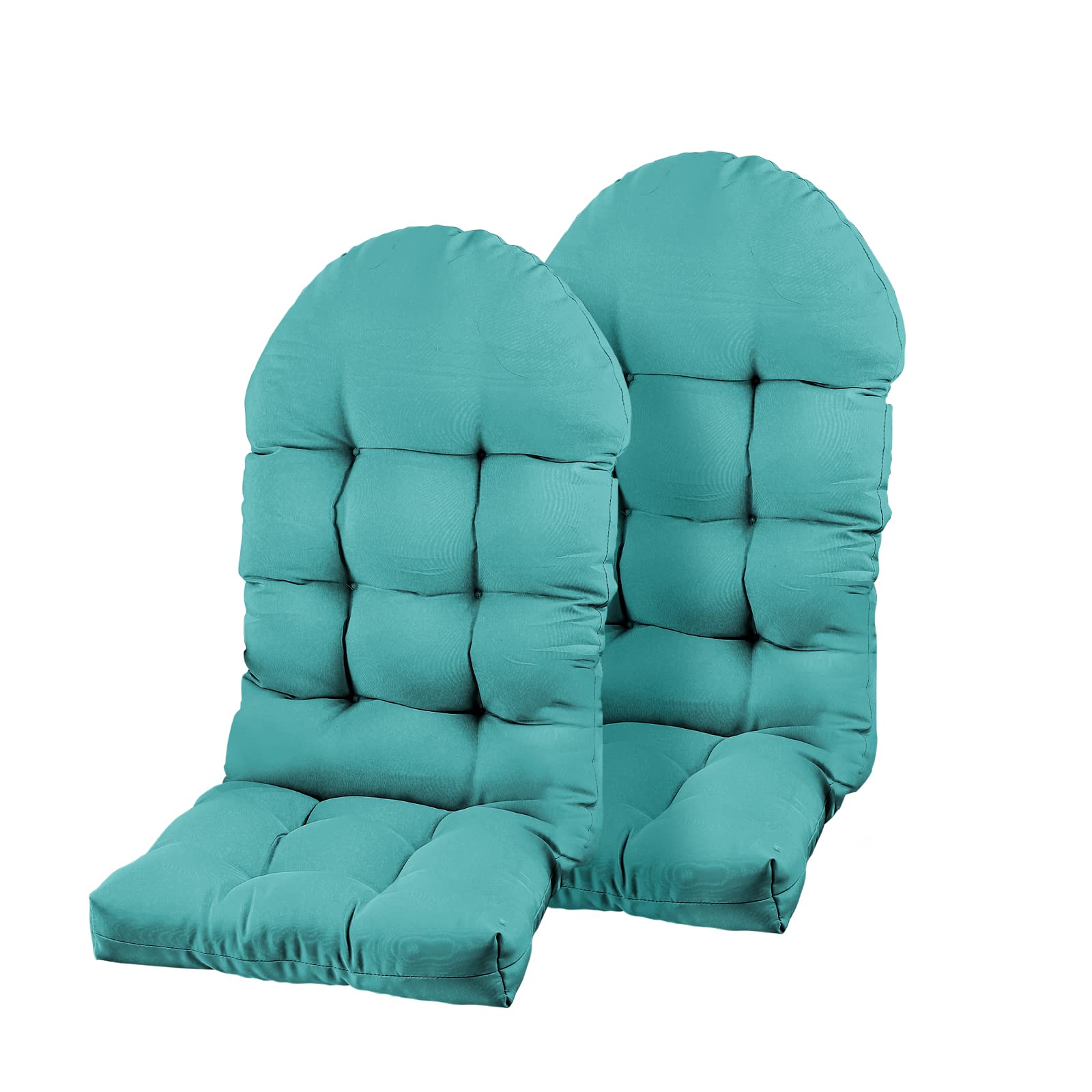 PNP HWJIAJU Set of 2 Patio Chair Cushion for Adirondack, High Back Rocking Chair Cushion 44x19x4 inch, Outdoor Seat Back Chair C