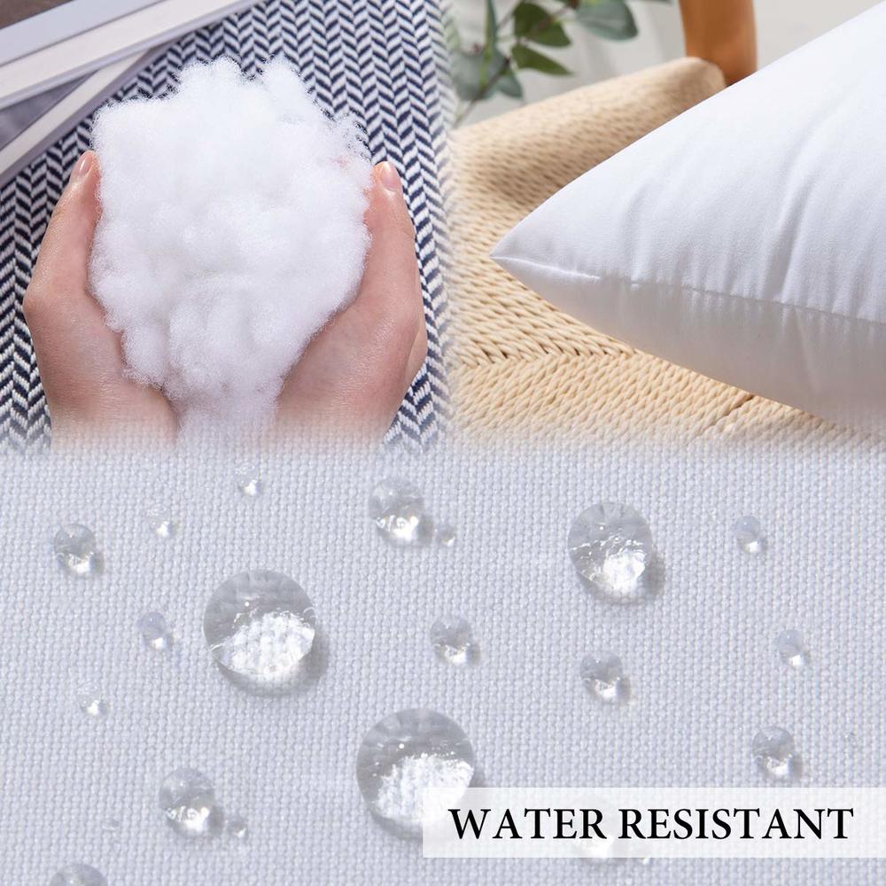 MIULEE 14x14 Pillow Insert Throw Pillow Insert, Outdoor Pillows Water-Resistant Premium Outdoor Pillow Stuffer Sham Square for B