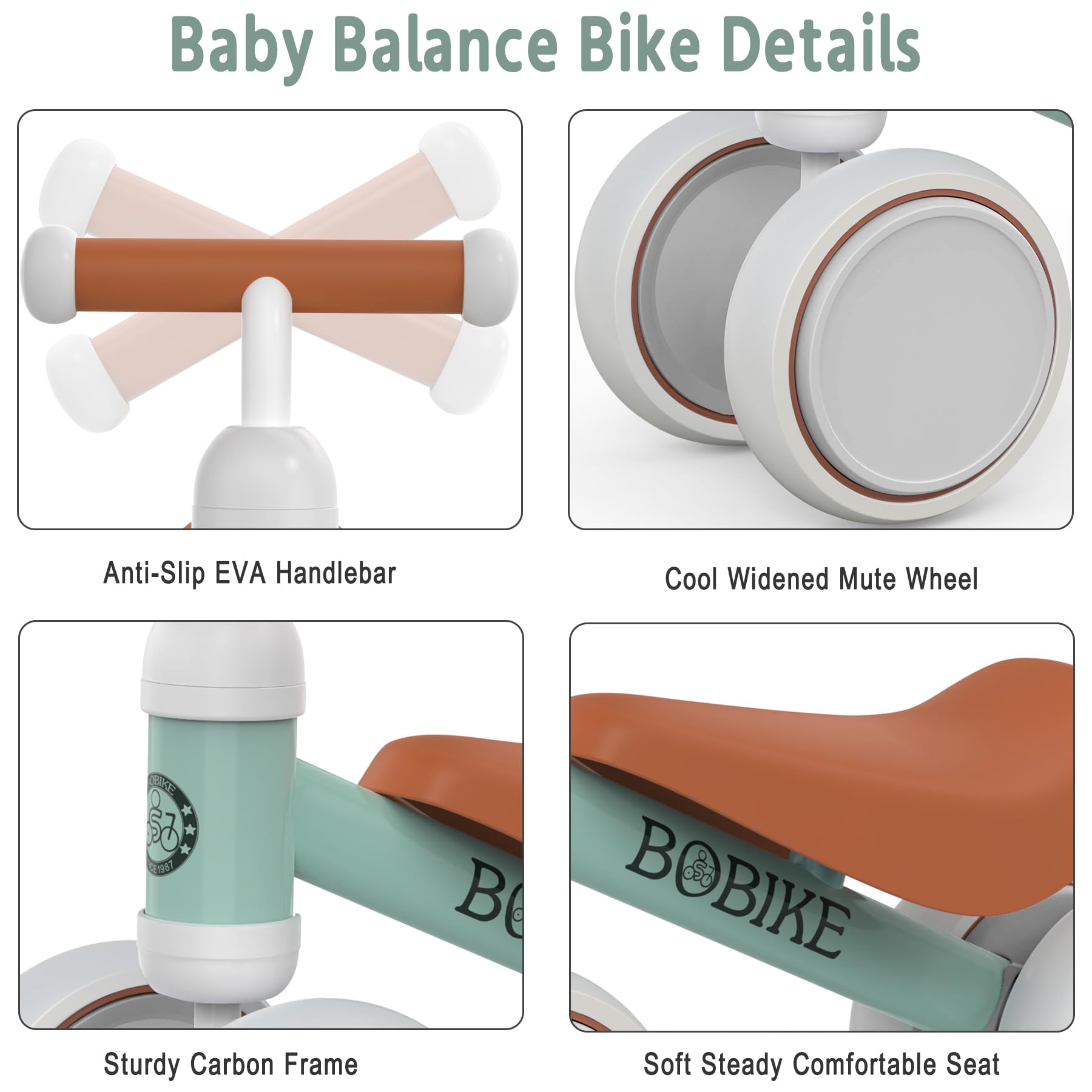 Bobike Baby Balance Bike Toys for 18-36 Months Kids Toy Boy and Girls Gifts Toddler Best First Birthday Gift Children Walker No Pedal I