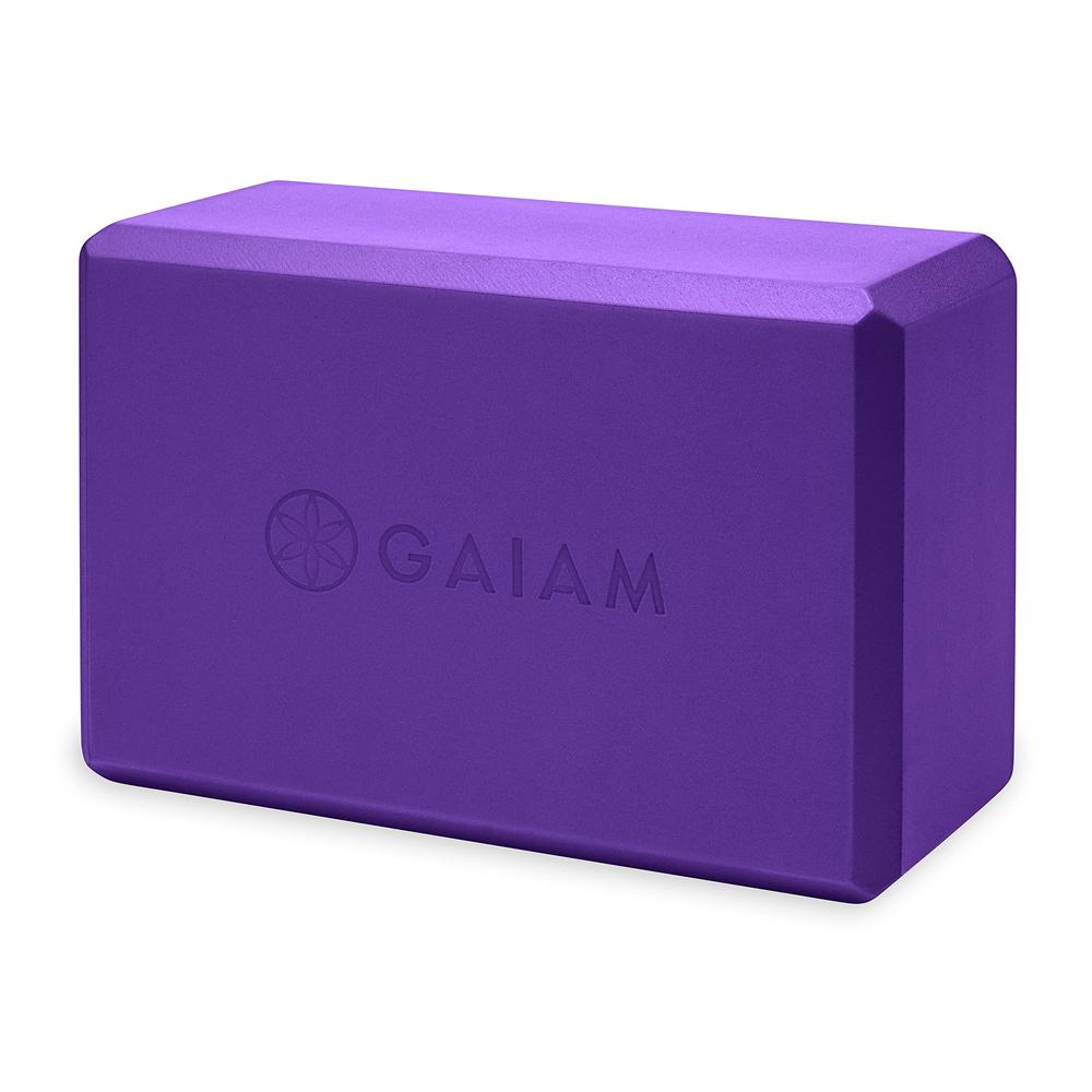 Gaiam Yoga Block - Supportive Latex-Free Eva Foam - Soft Non-Slip Surface with Beveled Edges for Yoga, Pilates, Meditation - Yog