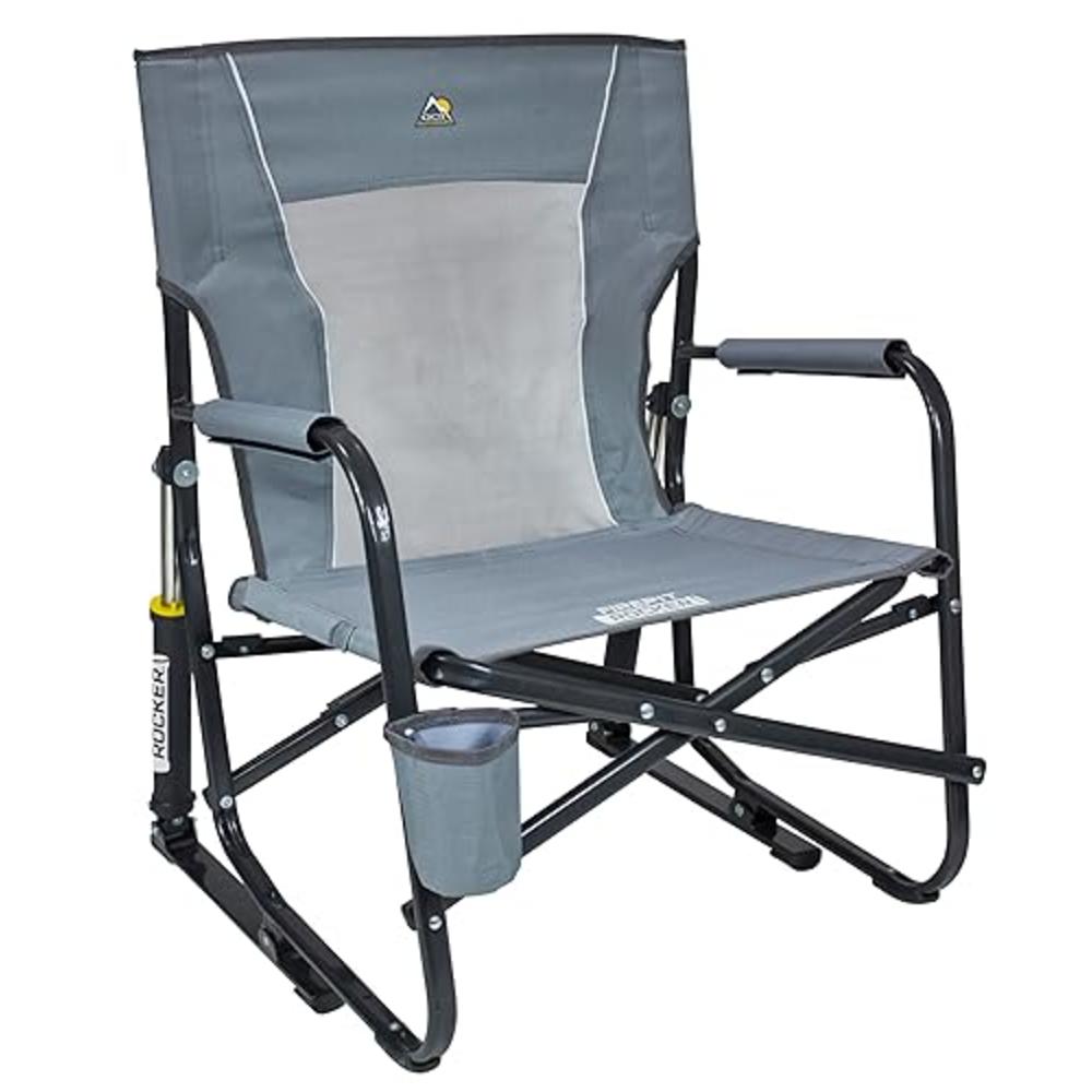 GCI Outdoor FirePit Rocker Low-Ride Outdoor Rocking Chair with Beverage Holder
