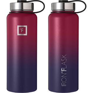 Iron Flask IRON °FLASK Sports Water Bottle - 22 Oz 3 Lids (Wide Spout Lid),  Leak Proof - Stainless Steel Gym & Sport Bottles for Men, Women