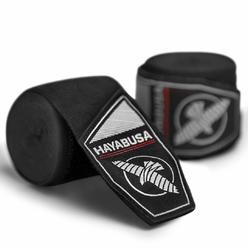 Hayabusa Boxing Hand Wraps Perfect Stretch 40 for Men & Women - Black, 180 inches