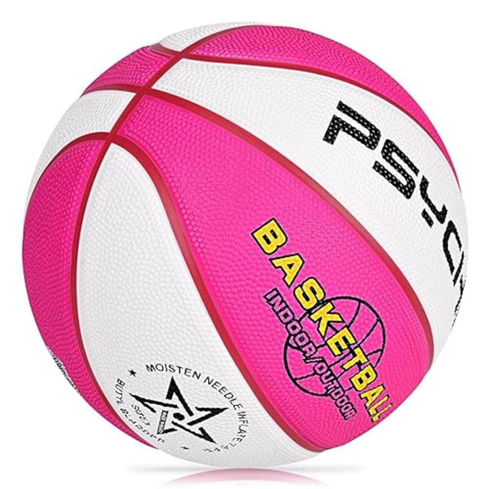 Wisdom Leaves Rubber Basketball(27.5") Size 5 for Kids/Youth Outdoor Indoor Beach Play Games-Waterproof Pool Basketball