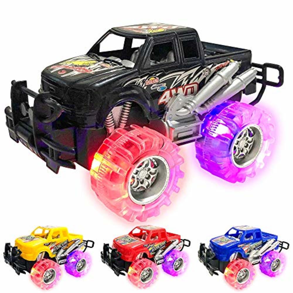 artcreativity Light Up Monster Trucks for Boys and Girls, Toy Truck Set, Monster Trucks for Boys 3 4 5 6 7 8 Years Old, Toddler Monster Truck