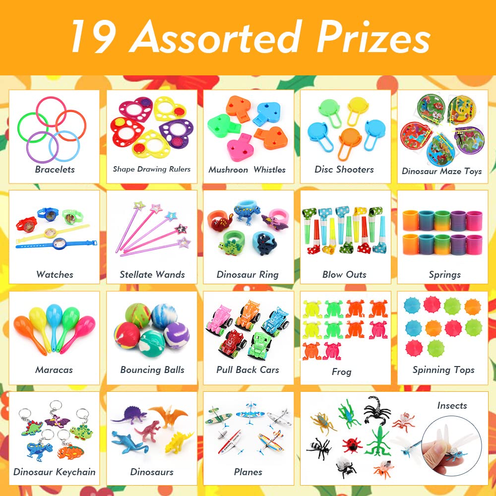 nicknack 120pcs Pinata Filler Toys Party Favor Assortment for Kids Birthday Prizes Box Toy for Classroom Rewards,Treasure Box Pr