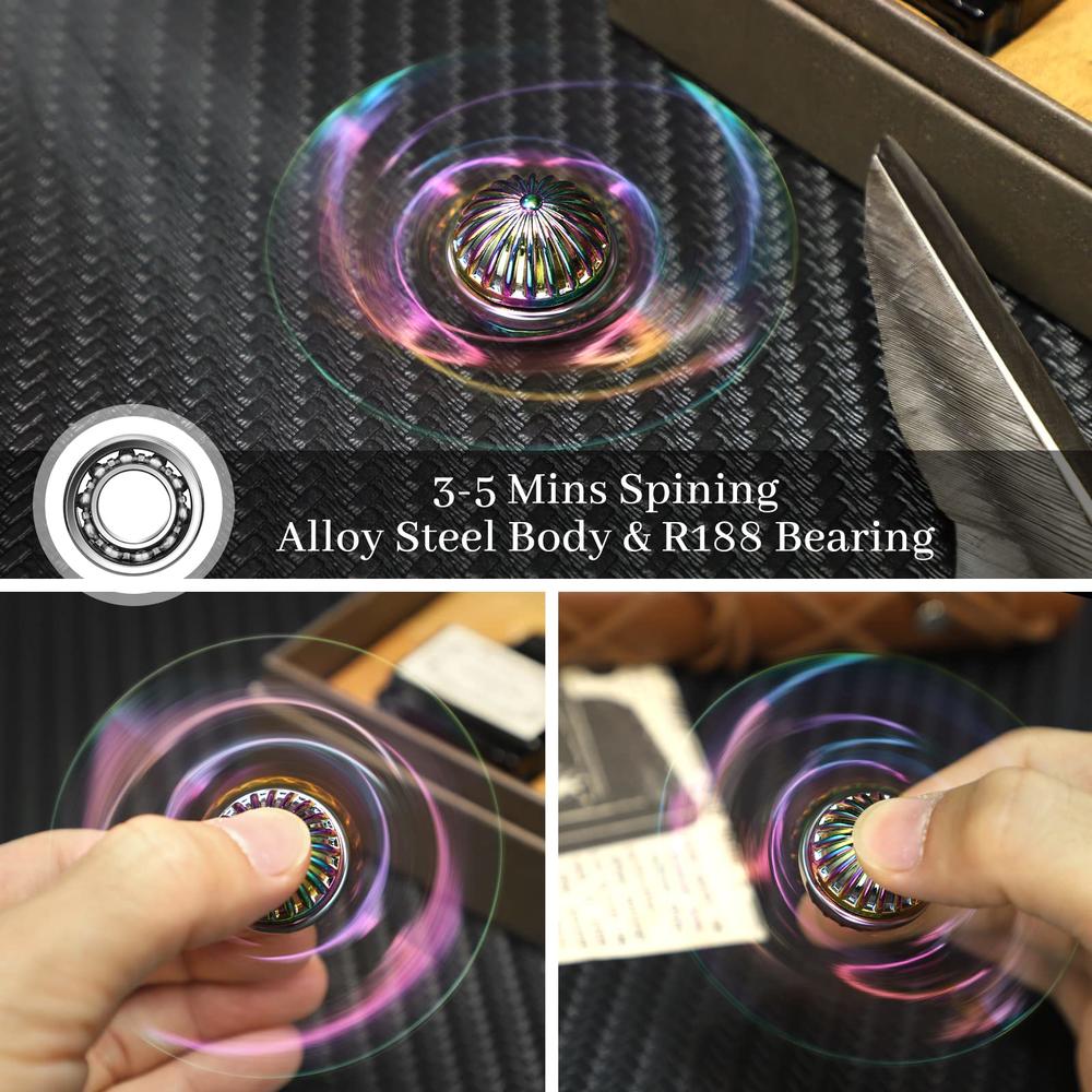 Anzmtosn Cool Hammer Fidget Spinners Chain Metal,Rainbow Fidget Spinner ...