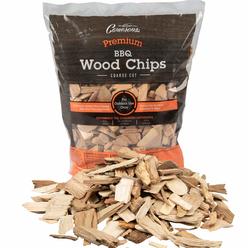 Camerons All Natural Bourbon Oak Wood Chips for Smoker -260 Cu In Bag, Approx 2 lbs- Kiln Dried Coarse Cut BBQ Grill Wood Chips