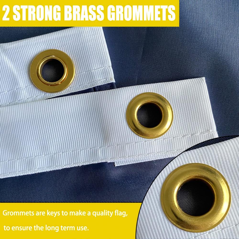 Garden Décor 3X5 U.S Navy Emblem Ship Nylon Flag 3'x5' Banner Grommets Made In U - Foto 12