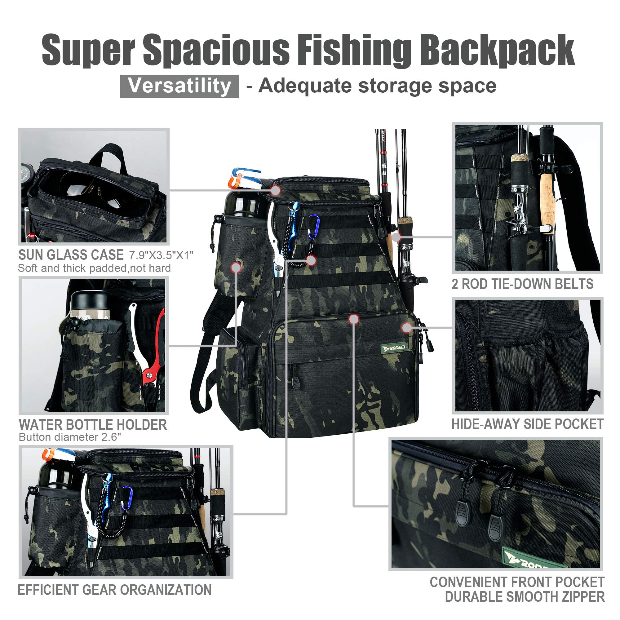 Cheap Fishing Tackle Bags Outdoor Fishing Rod Bag Carrier Large