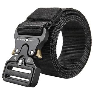 KingMoore Men's Tactical Belt Heavy Duty Webbing Belt Adjustable