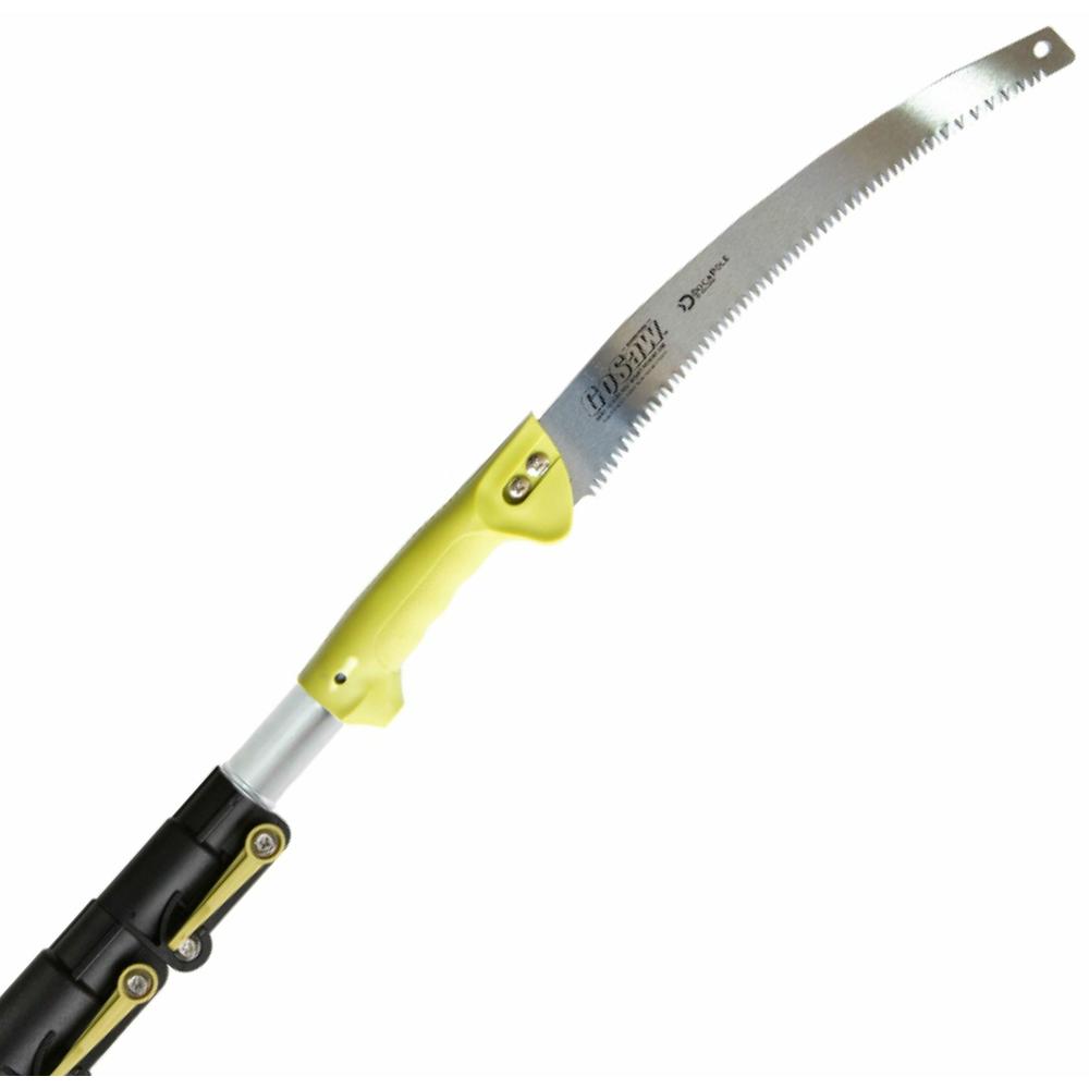 Docazoo DocaPole Pole Saw for Tree Trimming - 5-12 Ft Tree Pruner w/Telescoping Extension Pole & GoSaw For Tree Branches Less than 2"- E