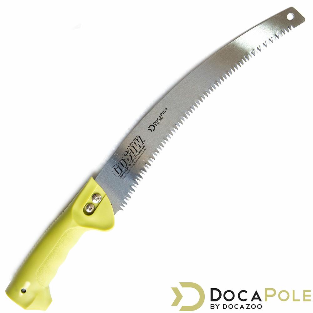 Docazoo DocaPole Pole Saw for Tree Trimming - 5-12 Ft Tree Pruner w/Telescoping Extension Pole & GoSaw For Tree Branches Less than 2"- E