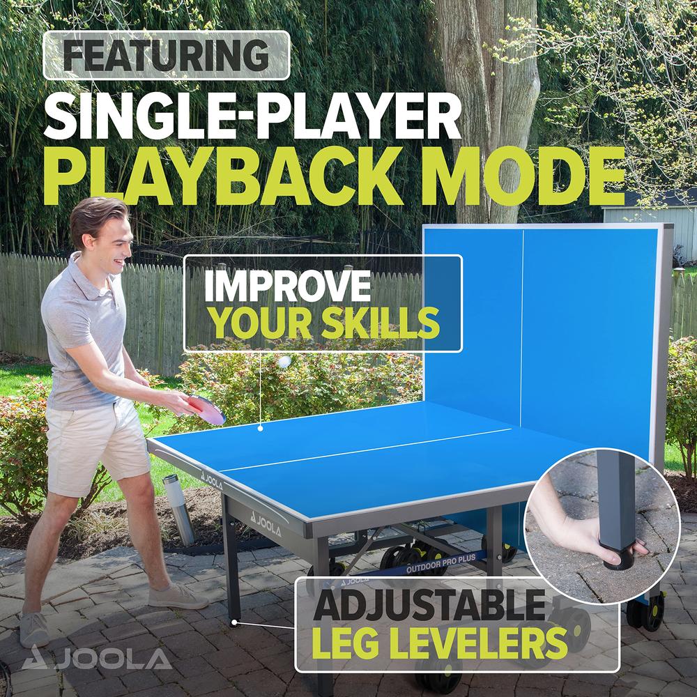 JOOLA Nova Pro Plus Indoor/Outdoor Table Tennis Table with Weatherproof