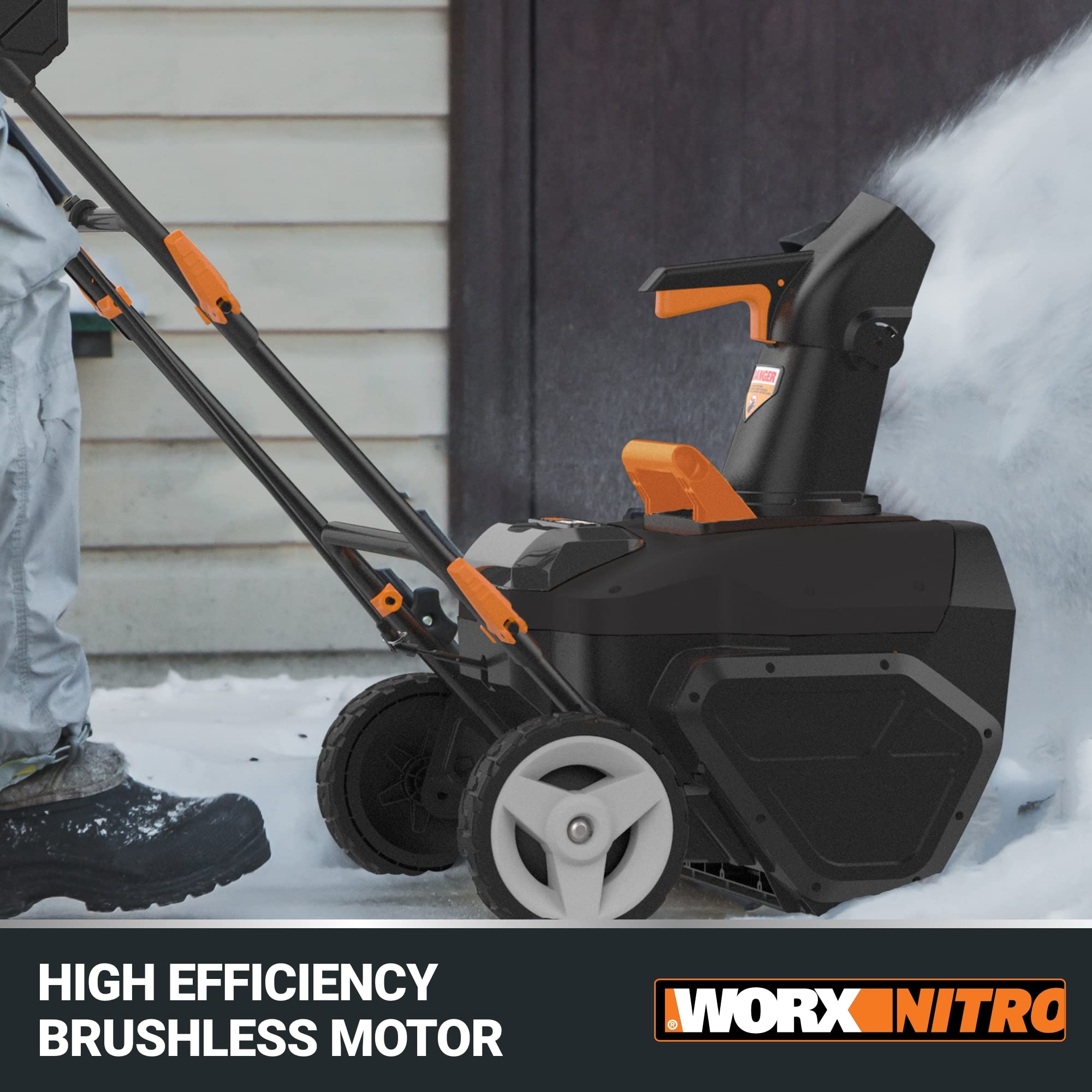 Worx 40V 20" Cordless Snow Blower Power Share with Brushless Motor - WG471 (Batteries & Charger Included)