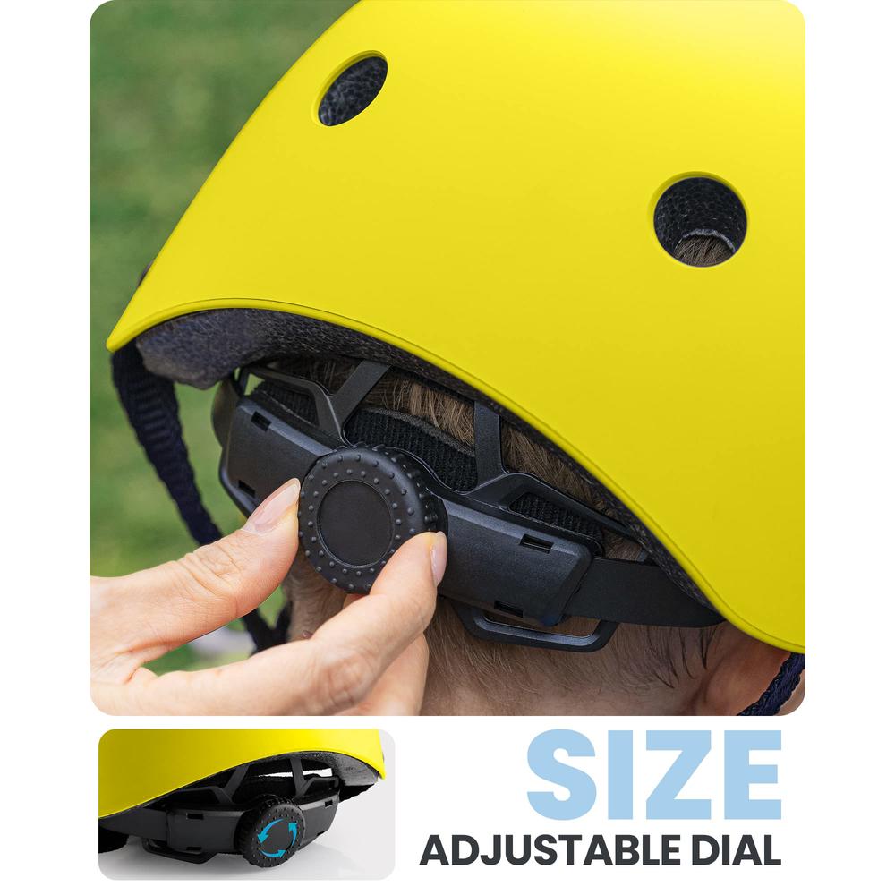 OutdoorMaster Youth & Kids Bike Helmet - Adjustable Multi-Sports Skateboard Helmet with Removable Liners for Balance Bike, Toddl