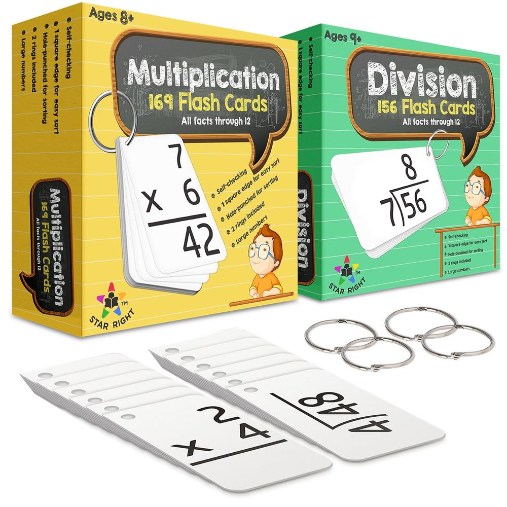 Star Right Math Flash Cards Multiplication And Division Flash Cards Star right math flash cards multiplication and division flash cards