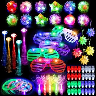 Mibote MIBOTE 83Pcs Led Light Up Toys Party Favors Glow in the