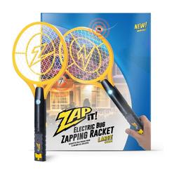 ZAP IT! Bug Zapper - Rechargeable Mosquito, Fly Killer and Bug Zapper Racket - 4,000 Volt - USB Charging, Super-Bright LED Light