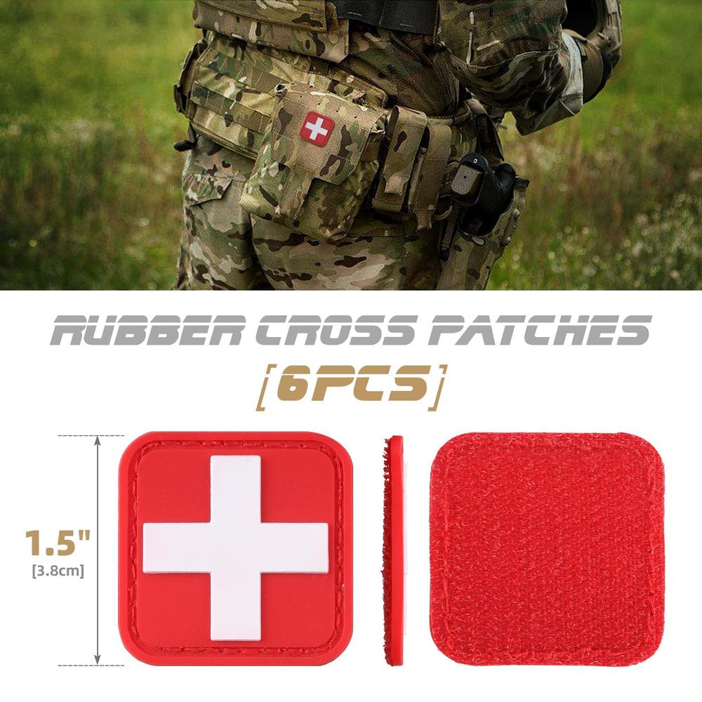 Red Cross Patch Pattern LIVANS Medic Red Cross Patch, First Aid Morable Patch Perfect for ...
