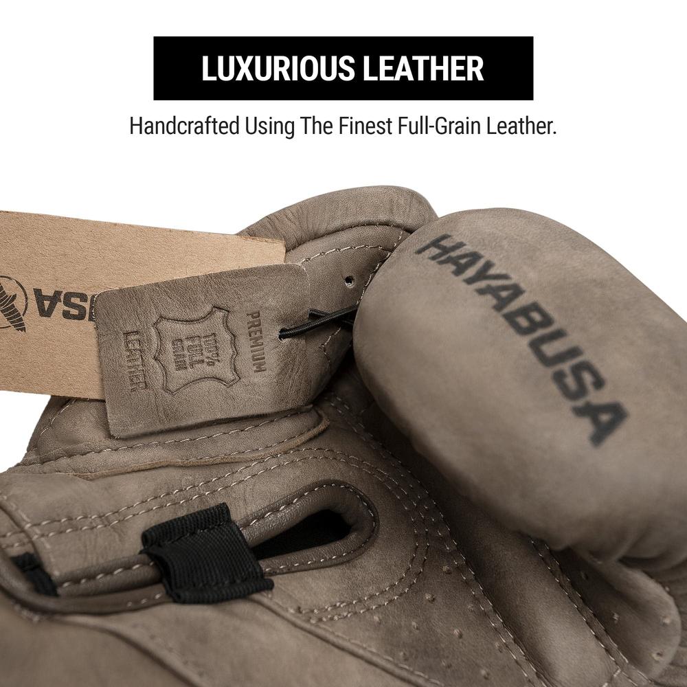 Hayabusa T3 LX Leather Boxing Gloves Men and Women for Training Sparring Heavy Bag and Mitt Work - Brown, 14 oz
