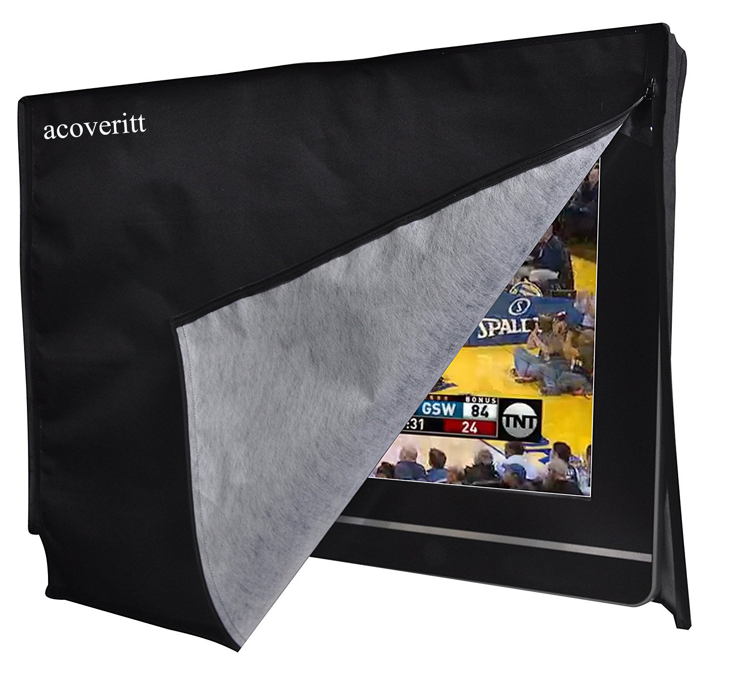 acoveritt Outdoor 50" TV Set Cover,Scratch Resistant Liner Protect LED Screen Best-Compatible with Standard Mounts and Stands (B