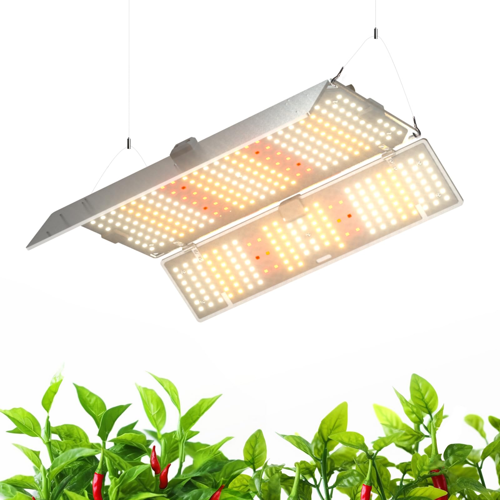 Barrina BU2000 LED Grow Light, Full Spectrum with IR, 4x4FT Coverage, Dimmable, Adjustable Light Panel, 816 LEDs, High PPFD, Pla