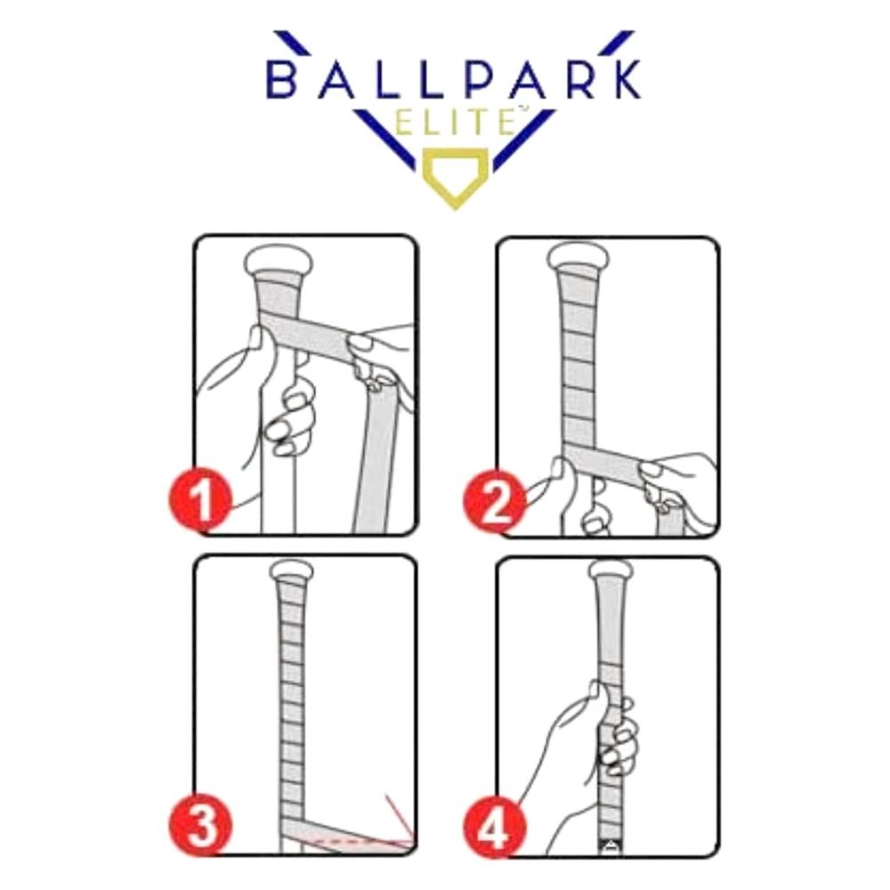TIANXON Bande adhésive pour batte de baseball (2 poignées) - 1,8 mm - Prédécoupée - Qualité professionnelle - Pour batte de baseball et softball TIANXON Bande adhésive pour batte de baseball (2 poignées) - 1,8 mm - Prédécoupée - Qualité professionnelle - Pour batte de baseball et softball