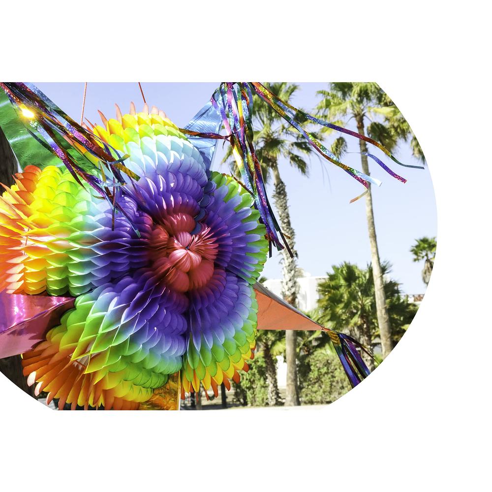 Celly Party Mexican Star Pinata - Festive Rainbow Pinatas Party ...