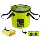 AUTODECO Collapsible Bucket 5 Gallon Container Folding Water Bucket  Portable Wash Basin for Camping Fishing Travelling Outdoor G