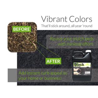 Peach Country Premium Black Mulch Color Concentrate - 11,200 Sq. Ft. - Pure  Midnight Black Mulch Dye Spray (