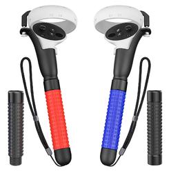 HUIUKE VR Game Handle Accessories for Quest 2 Controllers, Extension Grips for Playing Beat Saber Gorilla Tag Long Arms, VR Hand