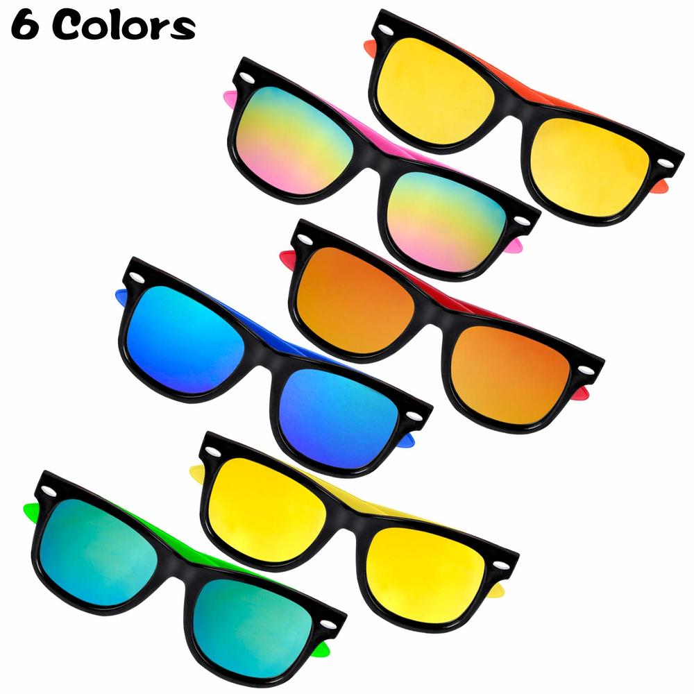 GINMIC Kids Sunglasses Bulk, 12 Pack Sunglasses Kids Party Favor, Boys and Girls, Pool Toys, Summer Toys, Party Toys, Goody Bag 